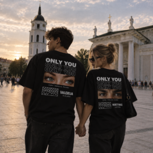 Only you — Viņai un viņam, pāru T-krekli
